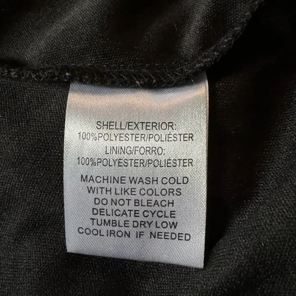 Sag Harbor Womens Top 1X Blue Polka Dot 3/4 Sleeve V Neck Layer Look - Picture 6 of 6